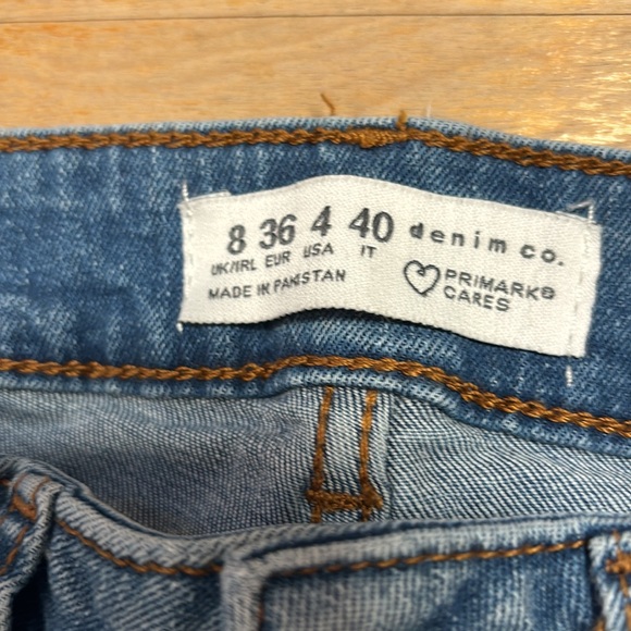 PRIMARK High Waist Raw Hem Bootcut Ankle Jeans - Picture 8 of 12